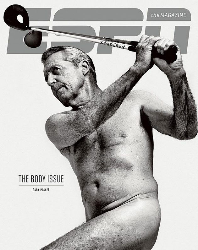 Jihoafričan Garry Player se svlékl pro The Body Issue magazínu ESPN The Magazine.
