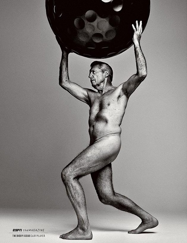 Jihoafričan Garry Player se svlékl pro The Body Issue magazínu ESPN The Magazine.