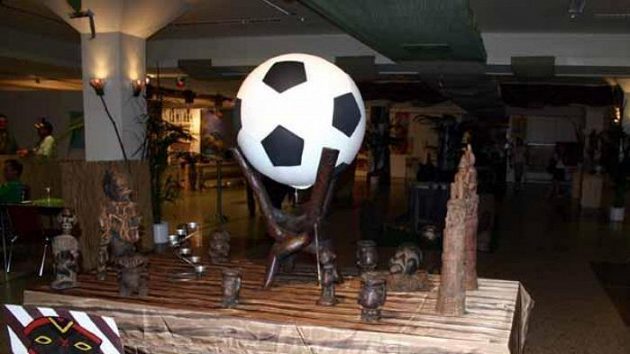 Africký pavilón ve FanCampu v Dortmundu