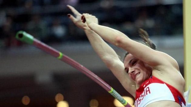 Ruská tyčkařka Jelena Isinbajevová na Mítinku světových rekordmanů v Praze