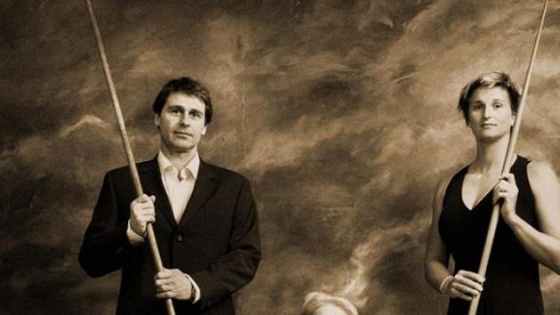 Jan Železný, Dana Zátopková (uprostřed) a Barbora Špotáková