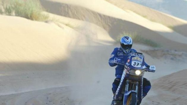 Ivo Kaštan na trati Rallye Dakar.
