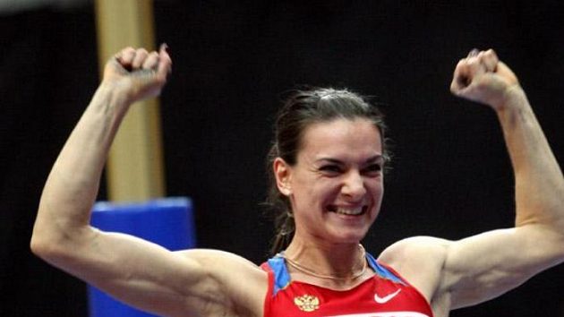 Ruská tyčkařka Jelena Isinbajevová na Mítinku světových rekordmanů v Praze
