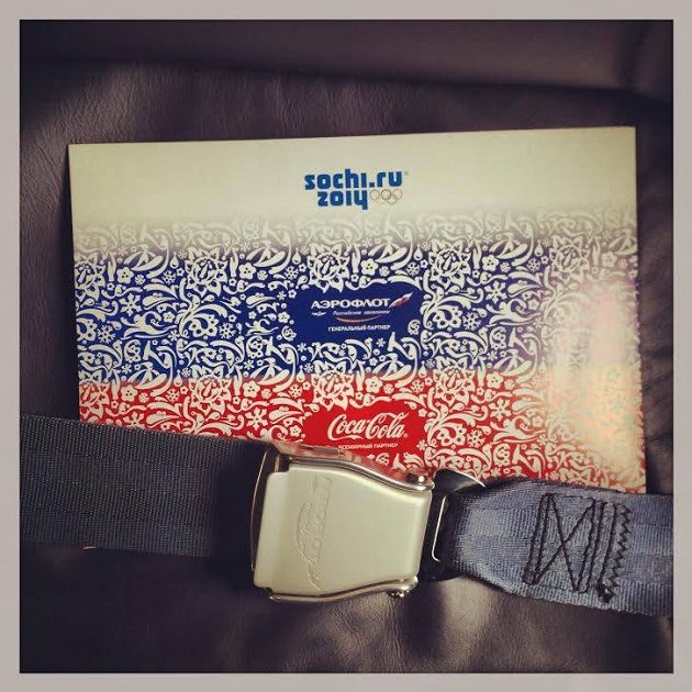 Fasten your seat belts! #Sochi2014 GO RUSSIA!!, okomentovala Irina tento snímek na svém twitteru.