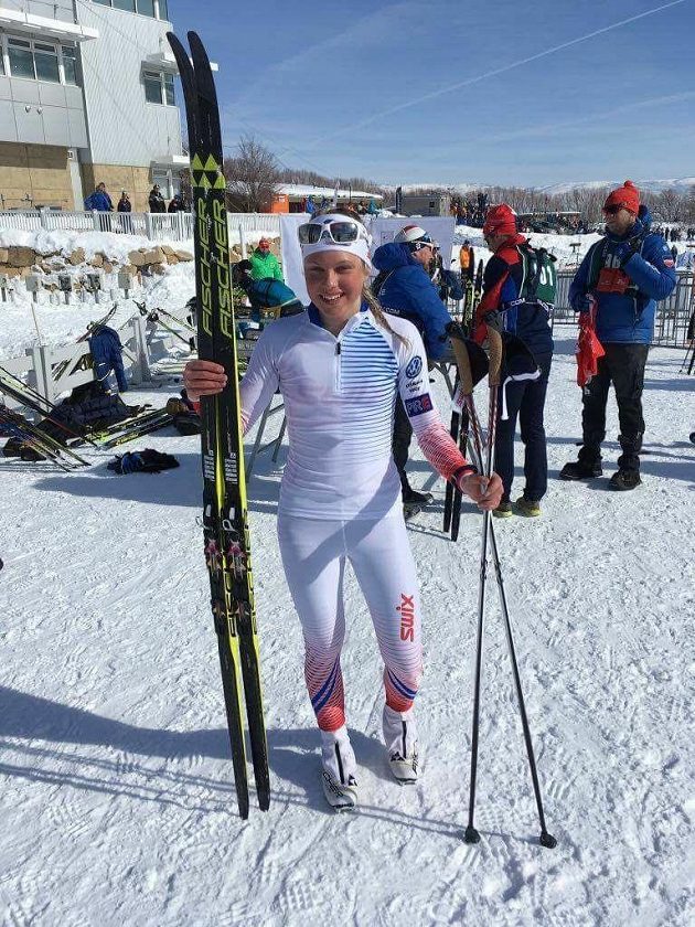 Barbora Havlíčková, šestnáctiletá naděje českého klasického lyžování.