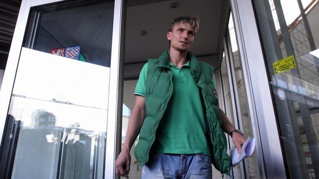 Bývalý hráč Bohemians Praha Miroslav Obermajer po slyšení před disciplinární komisí, která se snažila vyřešit údajnou korupci ze strany Sigmy Olomouc.