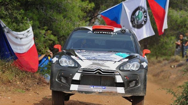 Kimi Räikkönen na Citroënu během Rallye Akropolis.