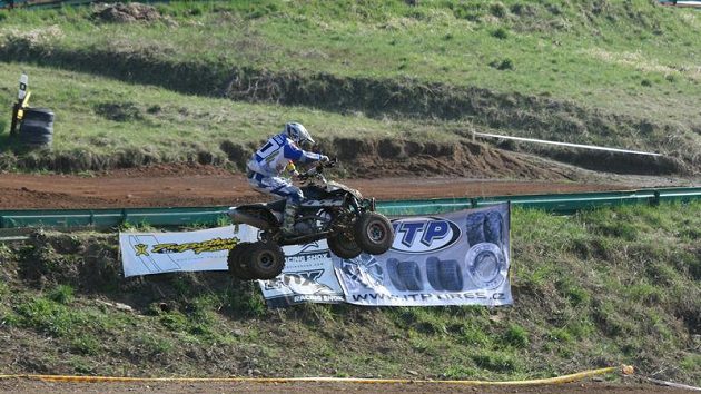 Jaroslav Faktor během MČR v quadcrossu v Poříčí nad Sázavou