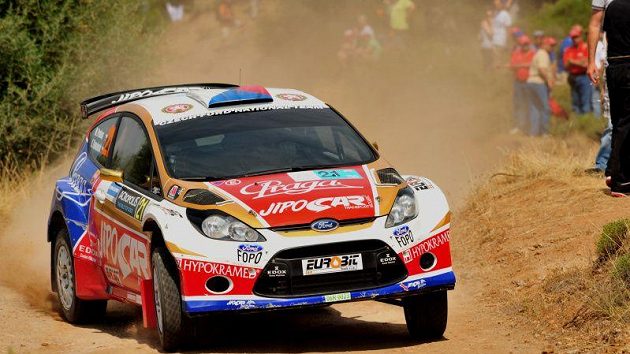 Martin Prokop s Janem Tománkem během Rallye Akropolis.