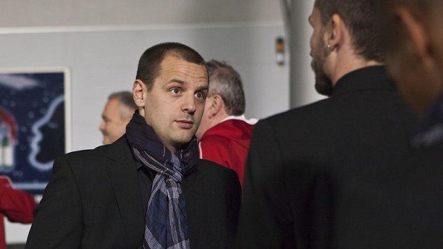 Marek Matějovský po příletu českého národního týmu do Podgorici.