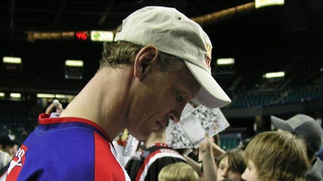 Jim Veltman po All Stars Game profesionální National Lacrosse League v roce 2005