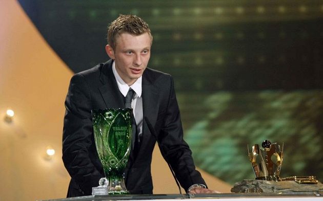 Ladislav Krejčí získal ocenění Talent roku při slavnostním vyhlašování ankety Fotbalista roku.