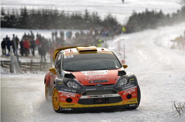Martin Prokop na trati Rallye Monte Carlo 2013.