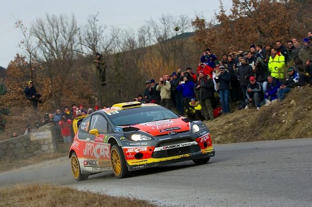 Martin Prokop na trati Rallye Monte Carlo 2013.
