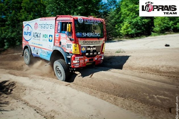 Aleš Loprais absolvuje letošní Silk Way Rally s kamiónem MAN TGS 18.480 nizozemského týmu.