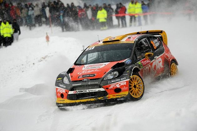 Martin Prokop na trati Rallye Monte Carlo 2013.