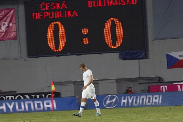 Čeští fotbalisté smutní, zápas s Bulharskem jim na Letné přinesl jen jeden bod.