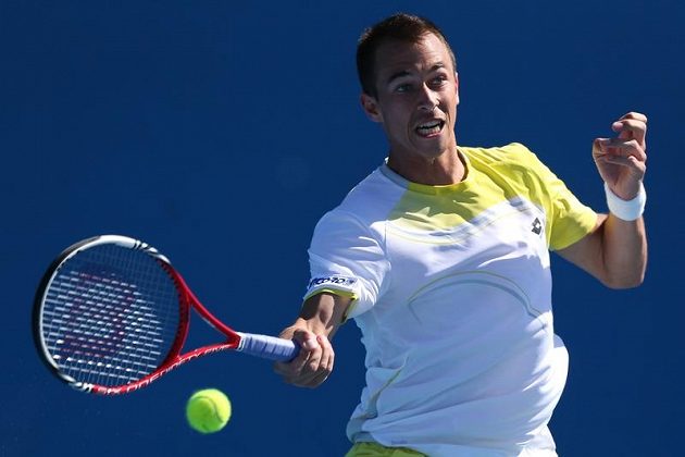 Katem českých tenistů byl vedle Djokoviče také Milos Raonic. Kanaďan černohorského původu vyřadil po Janu Hájkovi i Lukáše Rosola (na snímku).