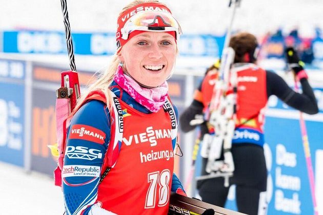 Eva Puskarčíková skončila ve sprintu v Pokljuce těsně osmá.