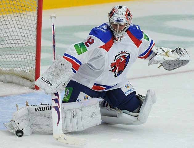 Tomáš Pöpperle, gólman pražského Lva, udržel v Čechově čisté konto