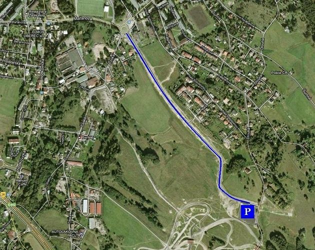Vyznačení parkování pro veřejnost v Liberci