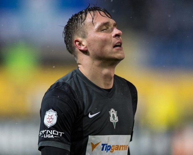 To snad ne... Zklamaný jablonecký útočník Stanislav Tecl po prohře v Liberci.