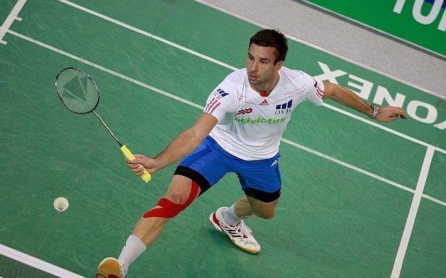 Badmintonista Petr Koukal.