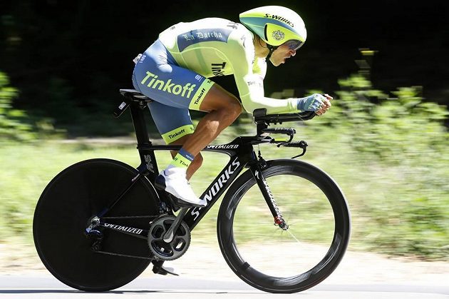 Roman Kreuziger při časovce na Tour de France.