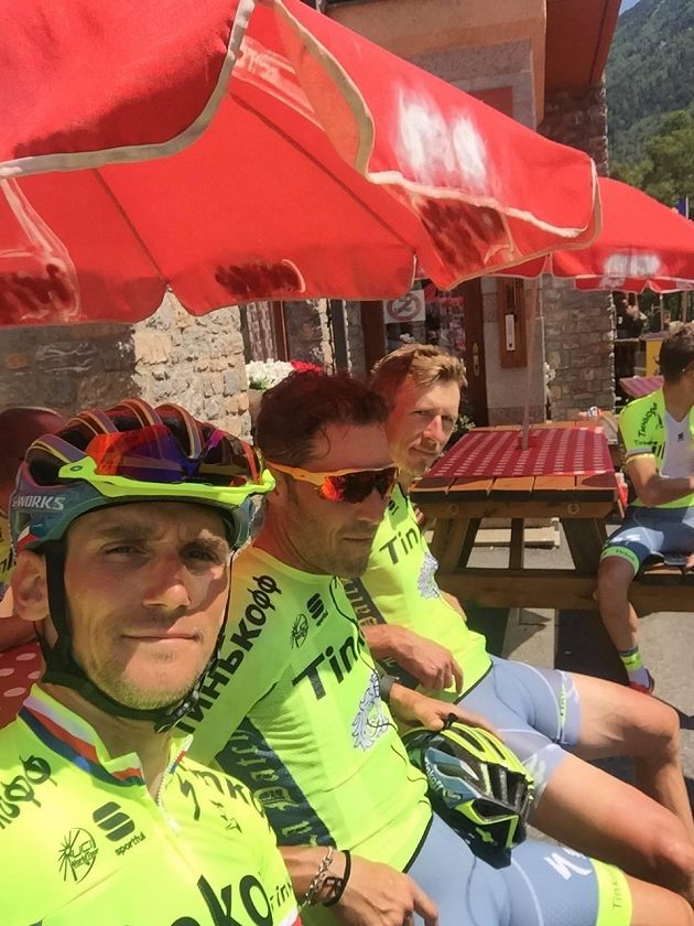 Roman Kreuziger během volného dne na Tour de France.