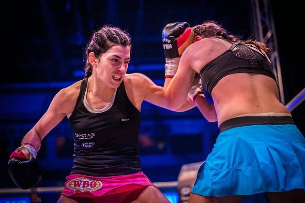 Boxerka Lucie Sedláčková v akci.