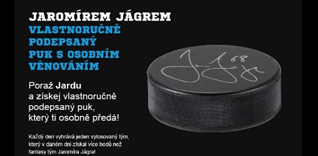Podepsaný puk ti Jaromír Jágr předá osobně.