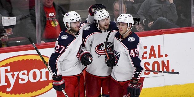 Útočník Columbusu Blue Jackets Lukáš Sedlák se v NHL trefil proti Tampě (ilustrační foto).