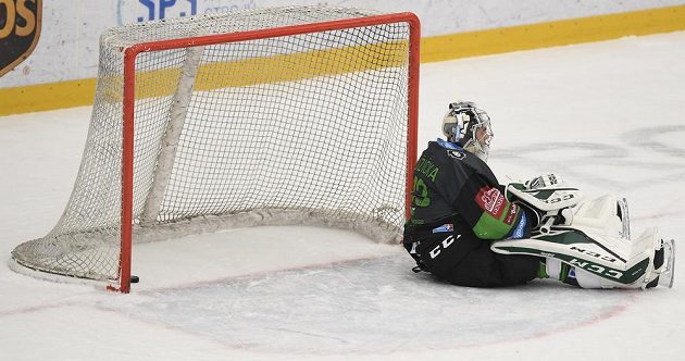 Brankář Mladé Boleslavi Jan Růžička poté, co inkasoval rozhodující gól zápasu se Spartou.
