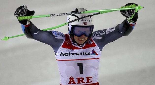 Norská radost! Henrik Kristoffersen vyhrál obří slalom v Aare a poprvé se stal mistrem světa.
