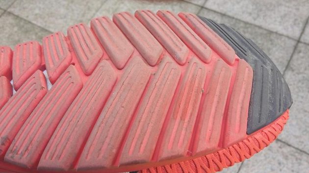 Puma Ignite Dual: Největší opotřebení překvapivě vykazuje střední část měkké poloviny.
