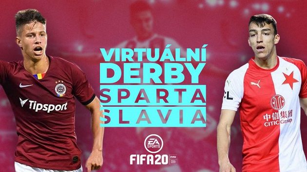 Virtuální fotbalové derby Sparta vs Slavia