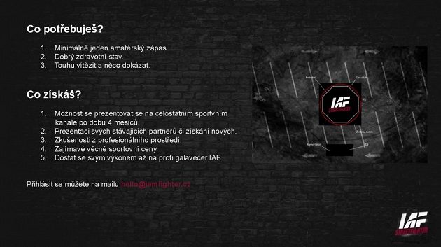 IAF Streetfighter, nový projekt, který představila organizace IAF pro amatérské bojovníky MMA.