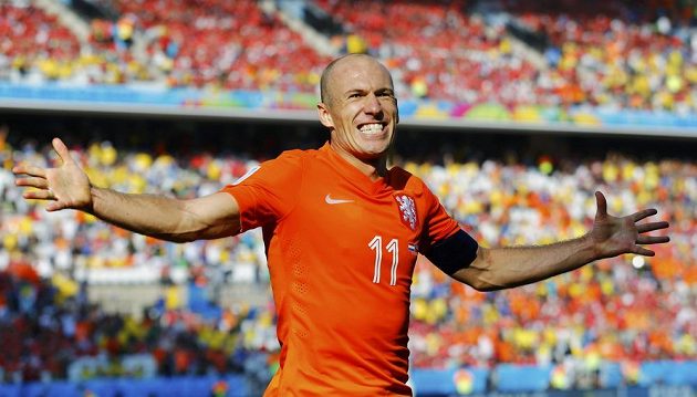 Arjen Robben byl v souboji proti Chile opět nejnebezpečnějším hráčem Nizozemska.