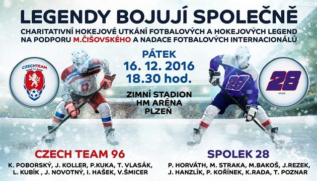 Legendy bojují společně - charitativní akce na podporu Mariána Čišovského a nadaci fotbalových internacionálů.