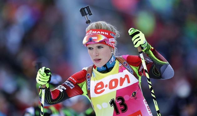 Soustředění Gabriely Soukalové před startem vytrvalostního závodu v Ruhpoldingu.