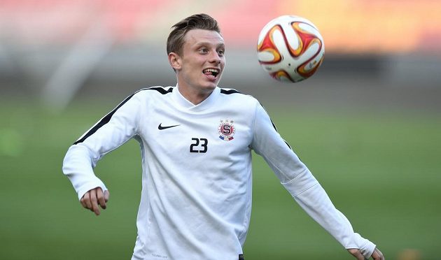 Sparťanský záložník Ladislav Krejčí během středečního tréninku před utkáním základní skupiny I Evropské ligy proti Young Boys Bern.