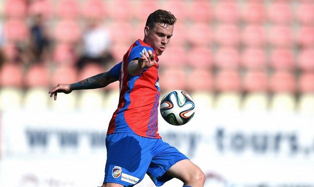 Plzeňský záložník Ondřej Vaněk během utkání 1. kola Synot ligy proti Příbrami.