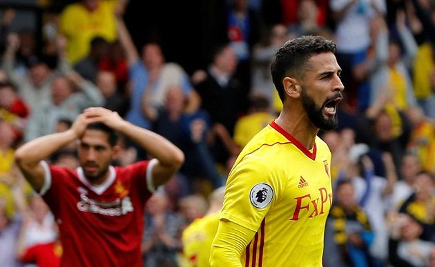Radost a smutek. Watford porazil Liverpool v 1. kole nové sezóny Premier league.