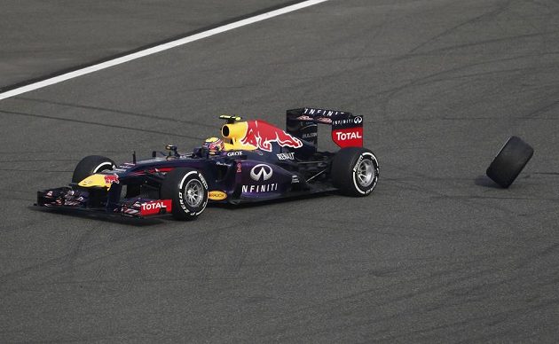Webber po kvalifikaci nedokončil ani samotnou Velkou cenu Číny. Na vině bylo uvolněné kolo.
