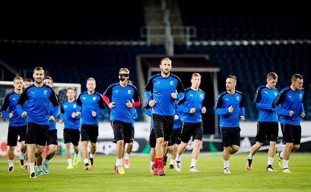 Fotbalisté Plzně měli před utkáním Evropské ligy ve Švýcarsku dobrou náladu.