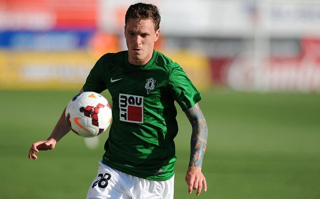 Jablonecký záložník Ondřej Vaněk během utkání 3. předkola Evropské ligy mezi FK Baumit Jablonec a Stromsgodset IF.