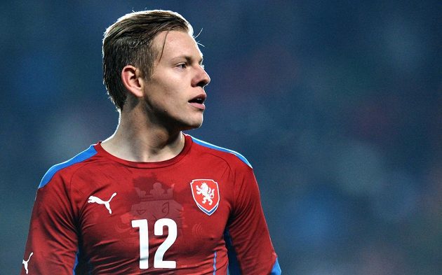 Útočník Matěj Vydra se v utkání proti Norsku jednou zapsal do střelecké listiny.