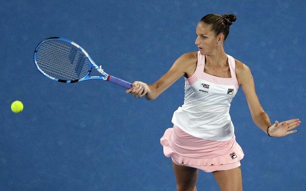 Karolína Plíšková při utkání s Japonkou Naomi Ósakaovou na finále v Melbourne nedosáhla.
