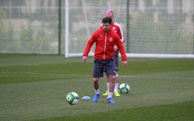 Plzeňský záložník Milan Petržela během soustředění.