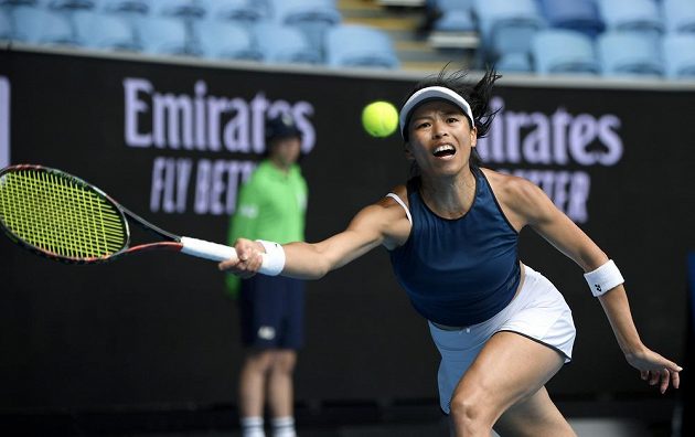 Tenistka Sie Šu-wej z Tchaj-wanu postoupila do čtvrtfinále Australian Open, když vyřadila Markétu Vondroušovou.